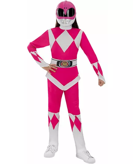 Déguisement Power Ranger™ rose enfant, Taille: 5–6 ans (M)