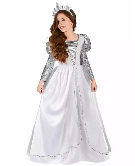 Glimmend prinseskostuum voor meisjes, Maat: 4–6 jaar (110–120 cm)