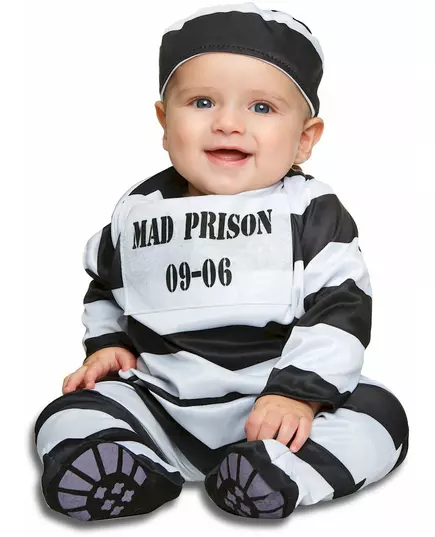Déguisement prisonnier rayé bébé