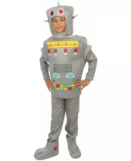 Déguisement Robot enfant, Taille: 3–4 ans (92/104 cm)