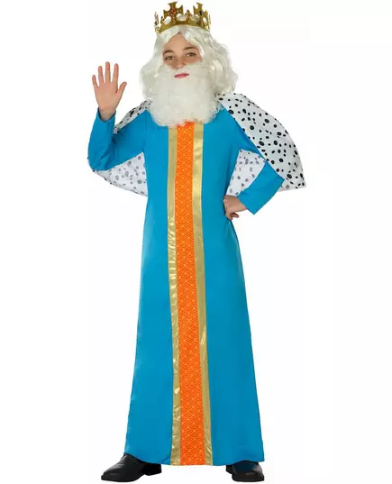 Déguisement roi mage bleu enfant