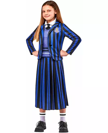Enid schooluniform kostuum - Wednesday voor kinderen, Maat: 11–13 jaar (142–164 cm)