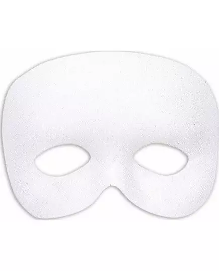 Demi-masque blanc adulte