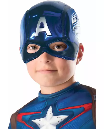 Captain America™ half masker voor kinderen