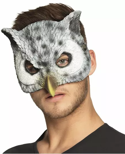 Demi masque chouette adulte