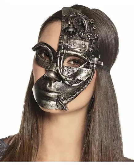 Demi masque robot Steampunk femme