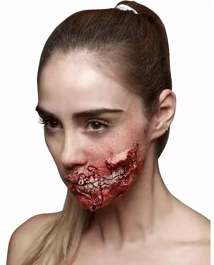Fausse blessure dents apparentes adulte Halloween