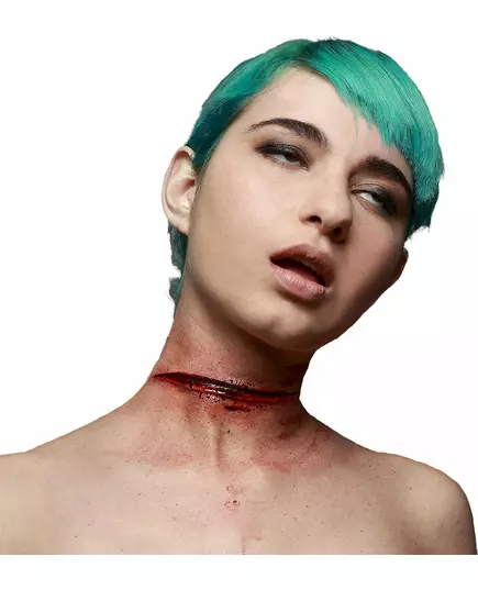 Fausse blessure à la gorge tranchée pour adultes (Halloween)