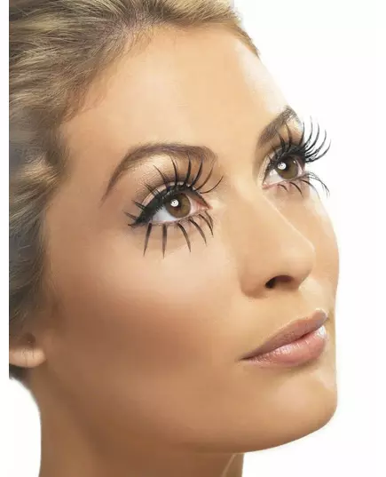 Faux cils longs double noirs adulte