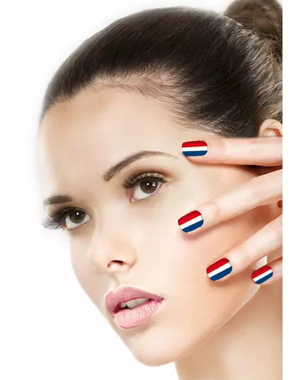 Faux ongles supporter France femme