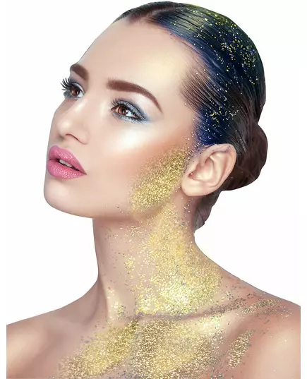 Gel met goudkleurige glitters