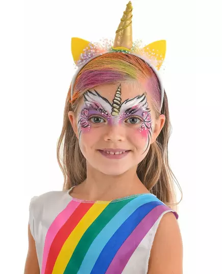 Kit maquillage licorne avec pinceau et éponge fille