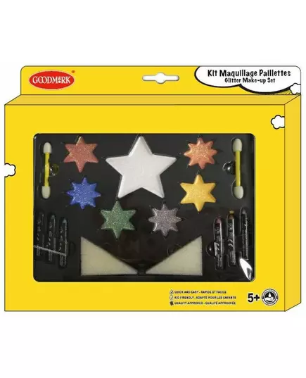 Ster glitter make-up kit met accessoires