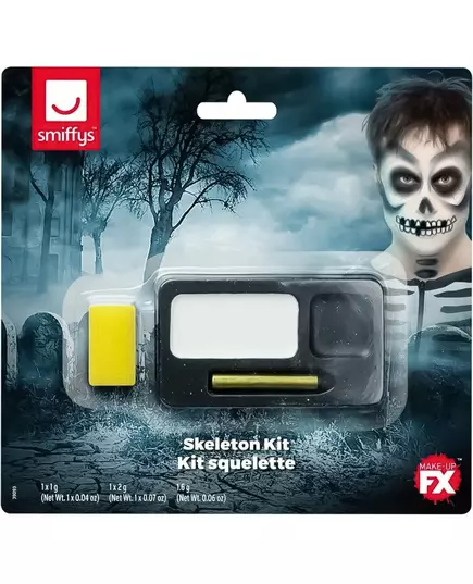 Kit maquillage squelette adulte Halloween