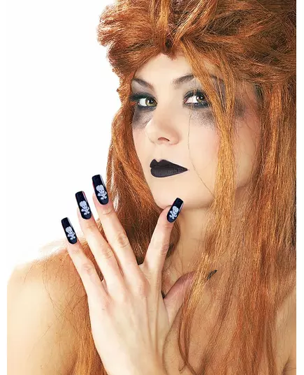 Doodskop lippenstift en neppe nagels voor volwassenen