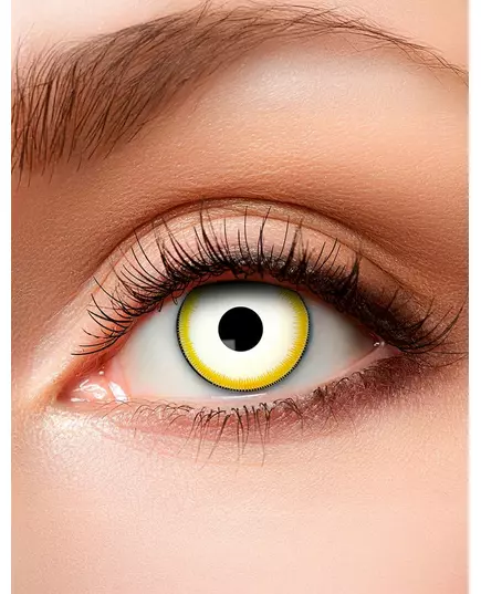 Gele cirkels contactlenzen voor volwassenen