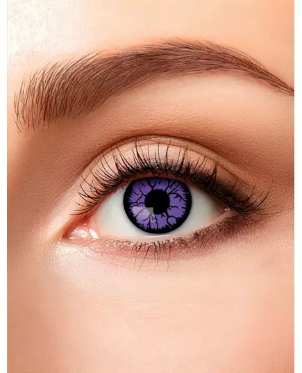Paarse monsterlijke contactlenzen voor volwassenen