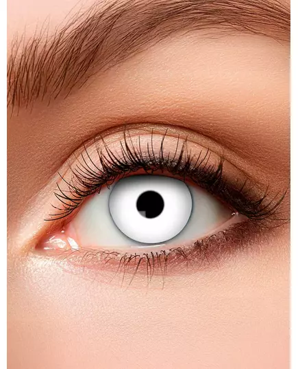 Lentilles fantaisie oeil blanc adulte