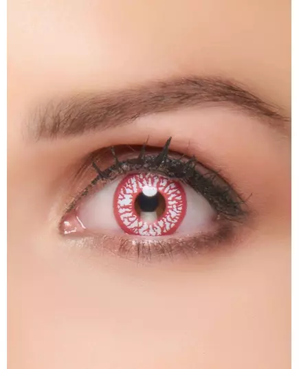 Lentilles fantaisie oeil injecté de sang 1 an adulte Halloween