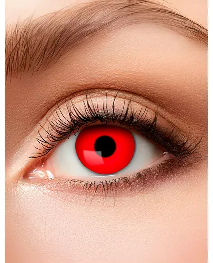 Lentilles fantaisie oeil rouge adulte