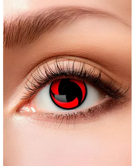 Lentilles fantaisies manga rouge et noir 1 semaine