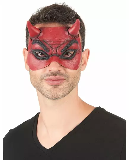 Latex duivel oogmasker voor volwassenen