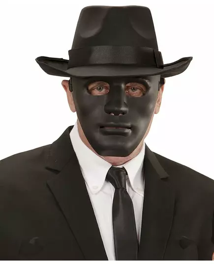 Zwart anoniem masker voor volwassenen
