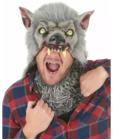 Latex weerwolf masker voor volwassenen