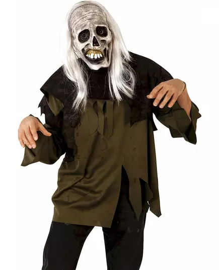 Masque et perruque zombie adulte