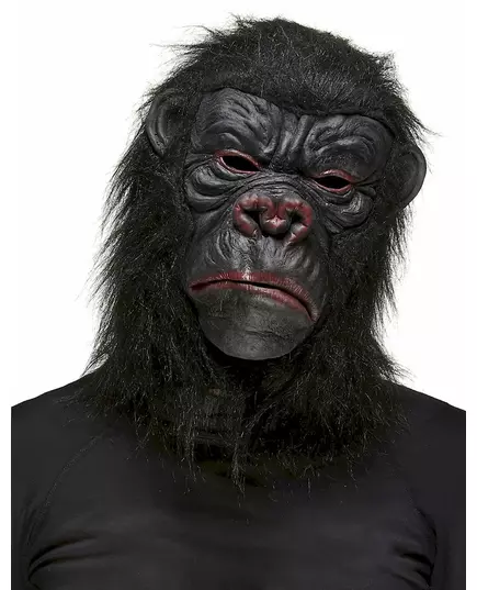 Zwart gorilla masker voor volwassenen