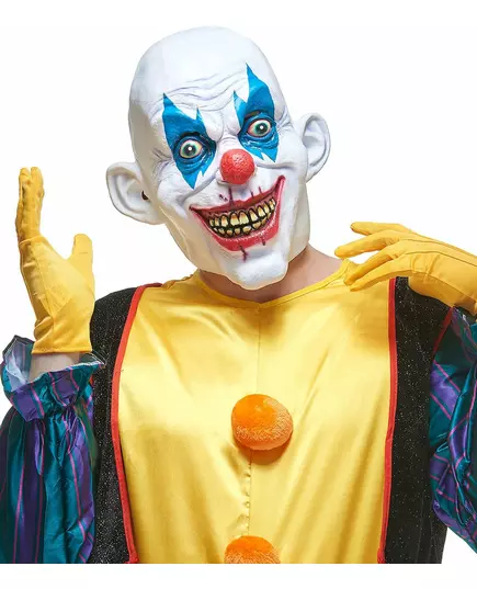 Latex diabolische clown masker voor volwassenen