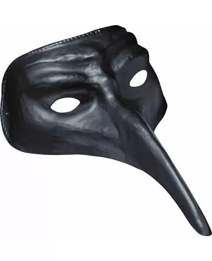 Masker met lange neus zwart voor volwassenen