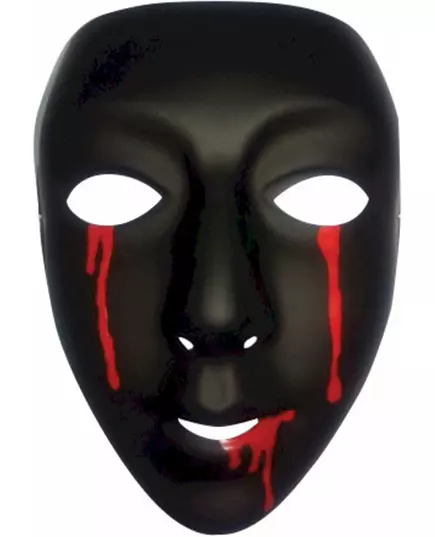 Zwart masker met bloedtranen voor vrouwen