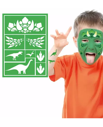 Pochoir de maquillage dinosaure