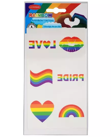 Regenboog nep tatoeage set