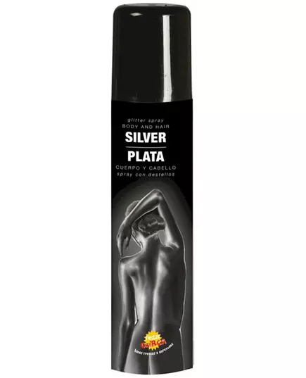 Zwarte Glitterspray 75 ml
