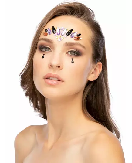 Strass adhésifs pour visage reine maléfique