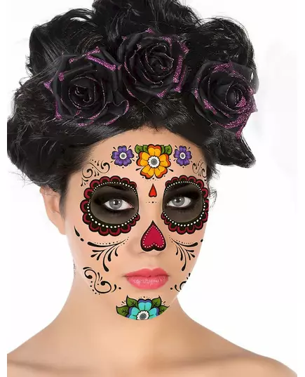 Tatouage visage dia de los muertos