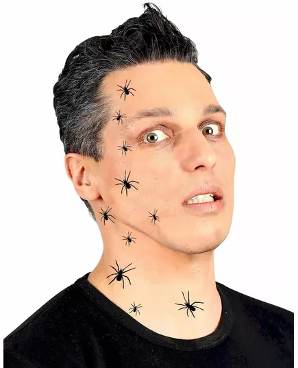 Tatouages temporaires 32 araignées adulte