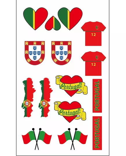 Tatouages temporaires supporter Portugal