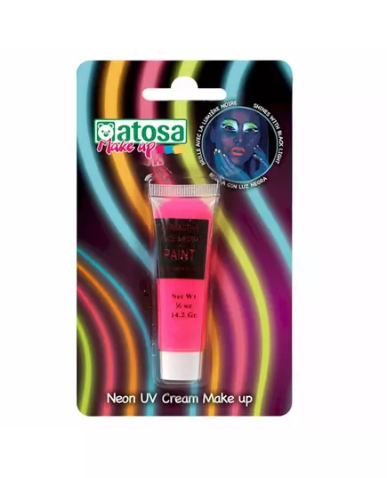 Tube de maquillage néon rose UV