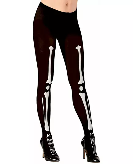 Collant squelette femme Halloween, Taille: X-Large