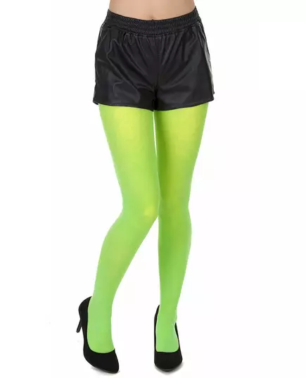 Collants vert fluo adulte, Taille: XXX-Large