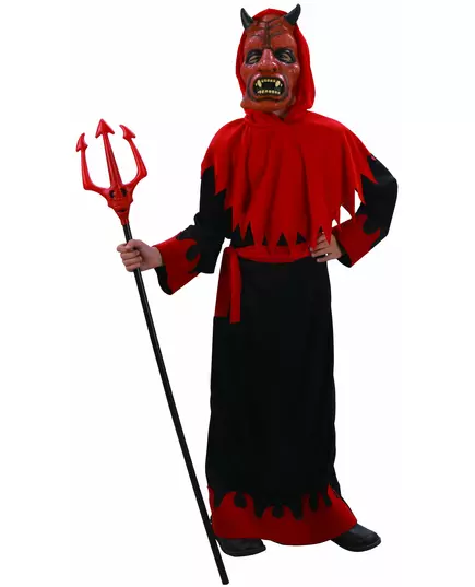 Déguisement diable sinistre garçon, Taille: 10–12 ans (130–140 cm)