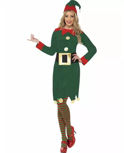 Elfen kostuum voor dames Kerst, Maat: Large