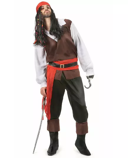 Exotisch piraten kostuum voor heren, Maat: XX-Large