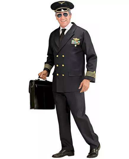 Déguisement capitaine d'avion homme, Taille: X-Large