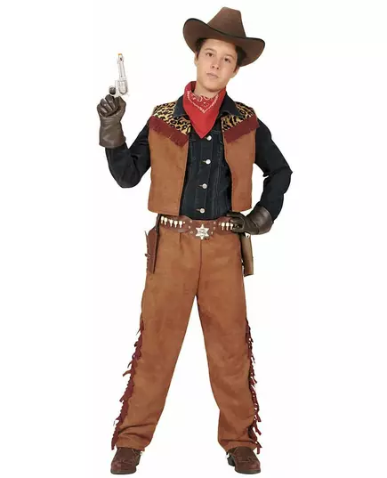 Cowboykostuum jongen, Maat: 5–7 jaar (128 cm)