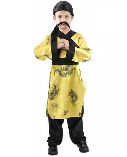 Verkleedkostuum Chinees voor jongens Carnavaloutfit, Maat: 10–12 jaar (130–140 cm)