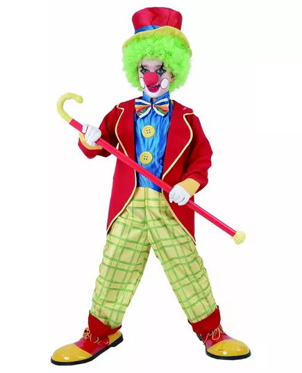 Déguisement clown amusant garçon, Taille: 7–9 ans (120–130 cm)